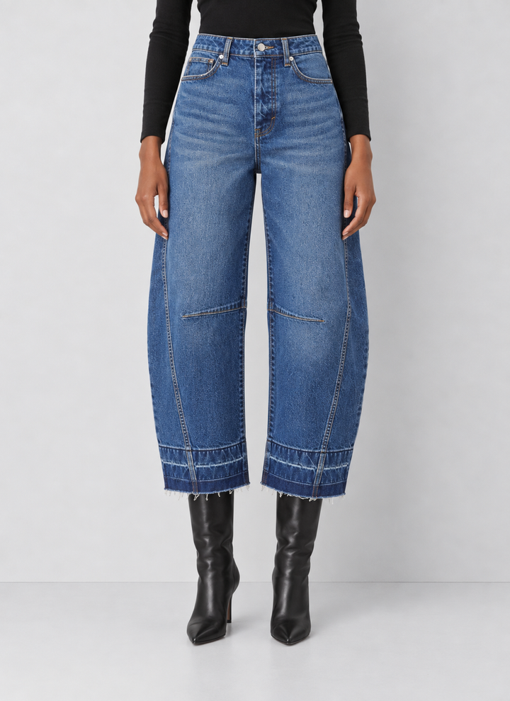 Habitual Harper High Waist Crop Barrel Leg Jeans
