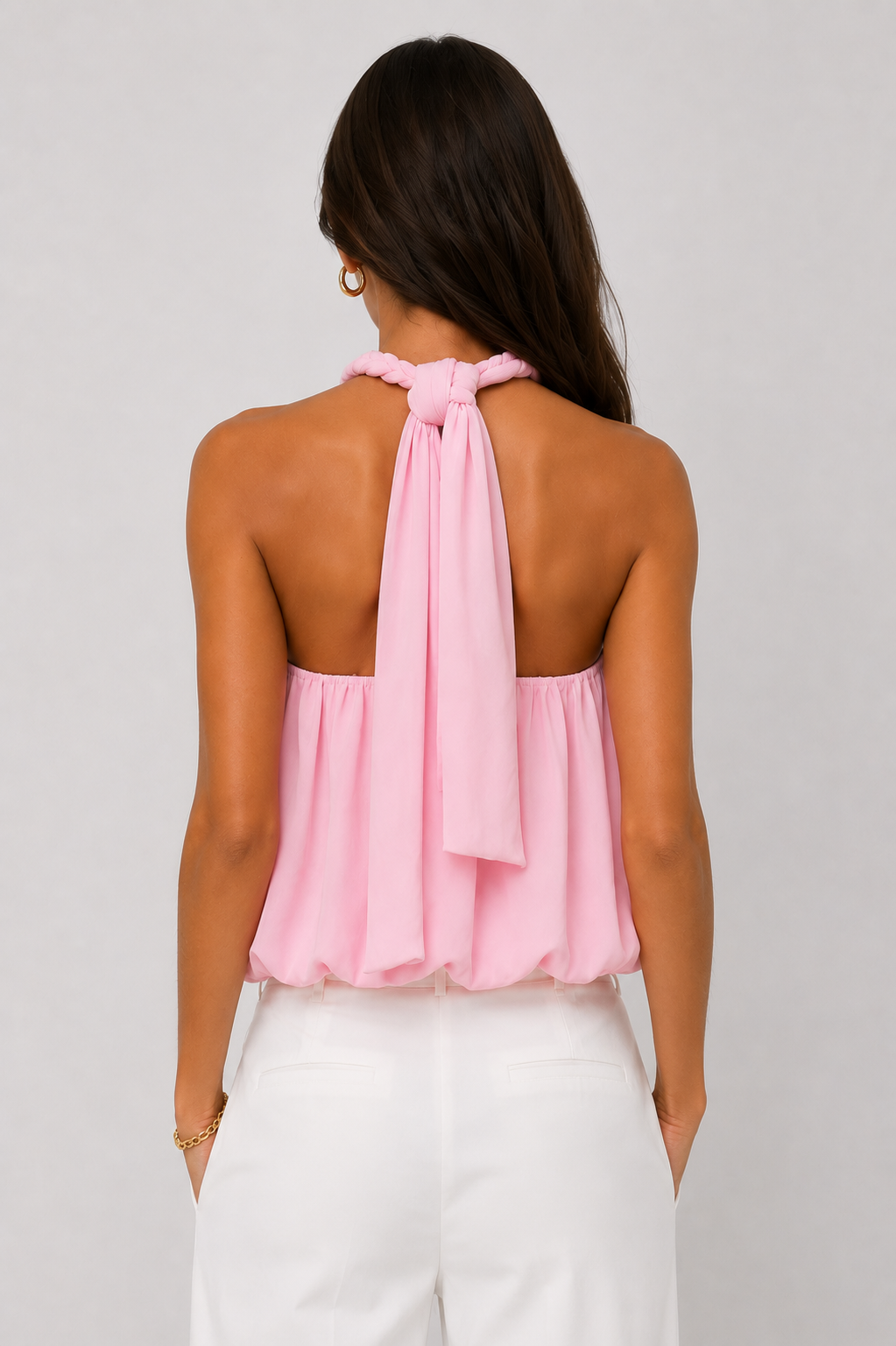 Blush Braided Halter Top