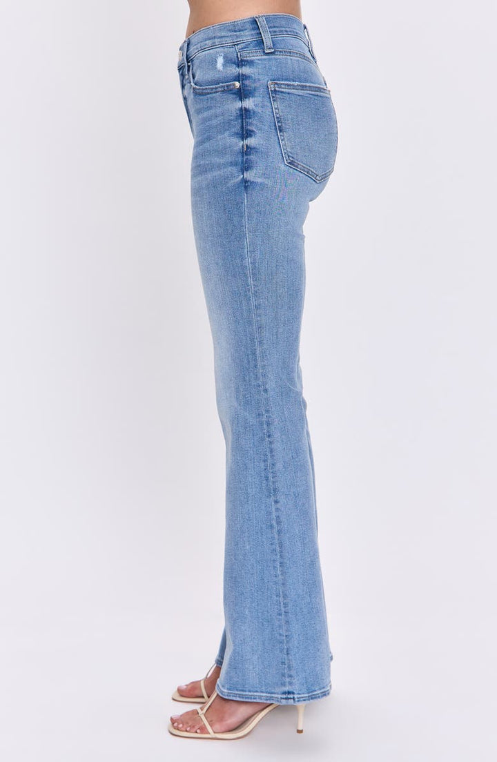 Pistola Kinsley Mid Rise Ultra Flare Jeans- Captivate