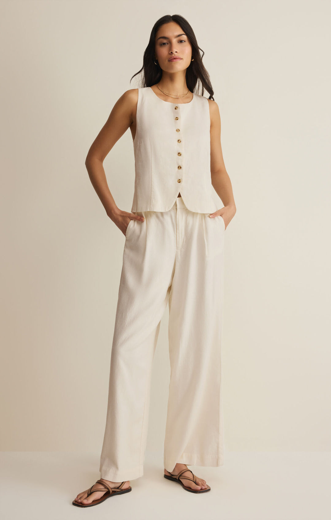 Z Supply Roman Linen Vest