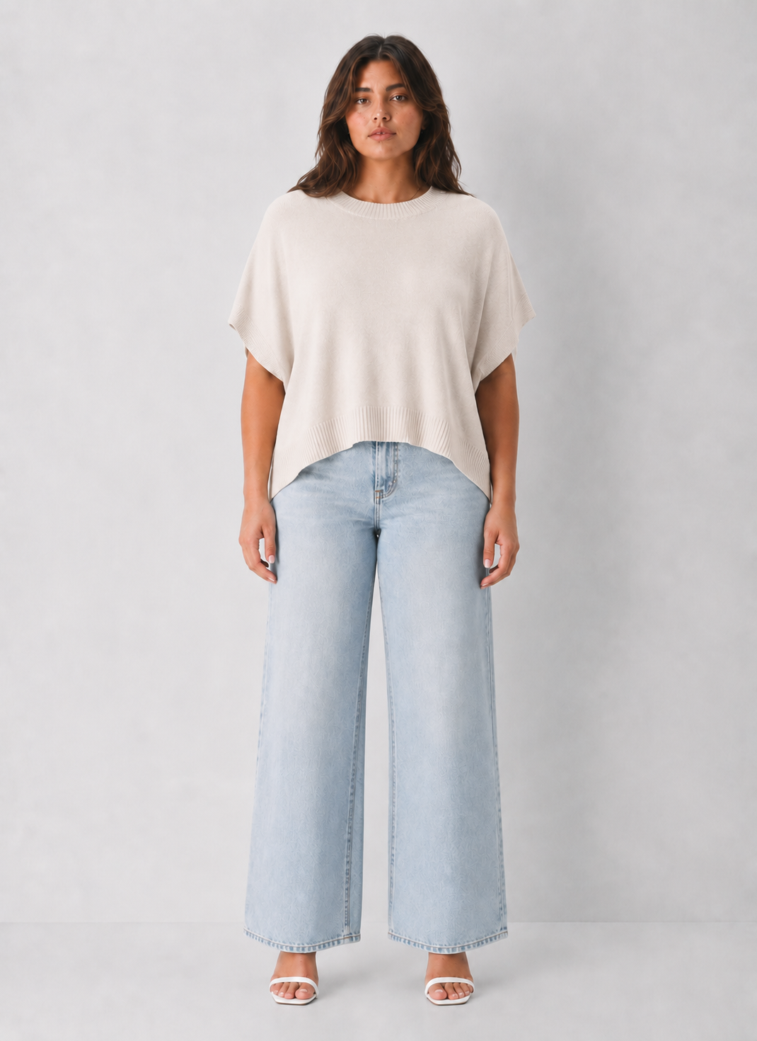 Dropped Shoulder Sweater Top