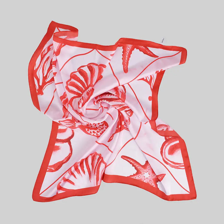 Sea Life Silky Square Scarf