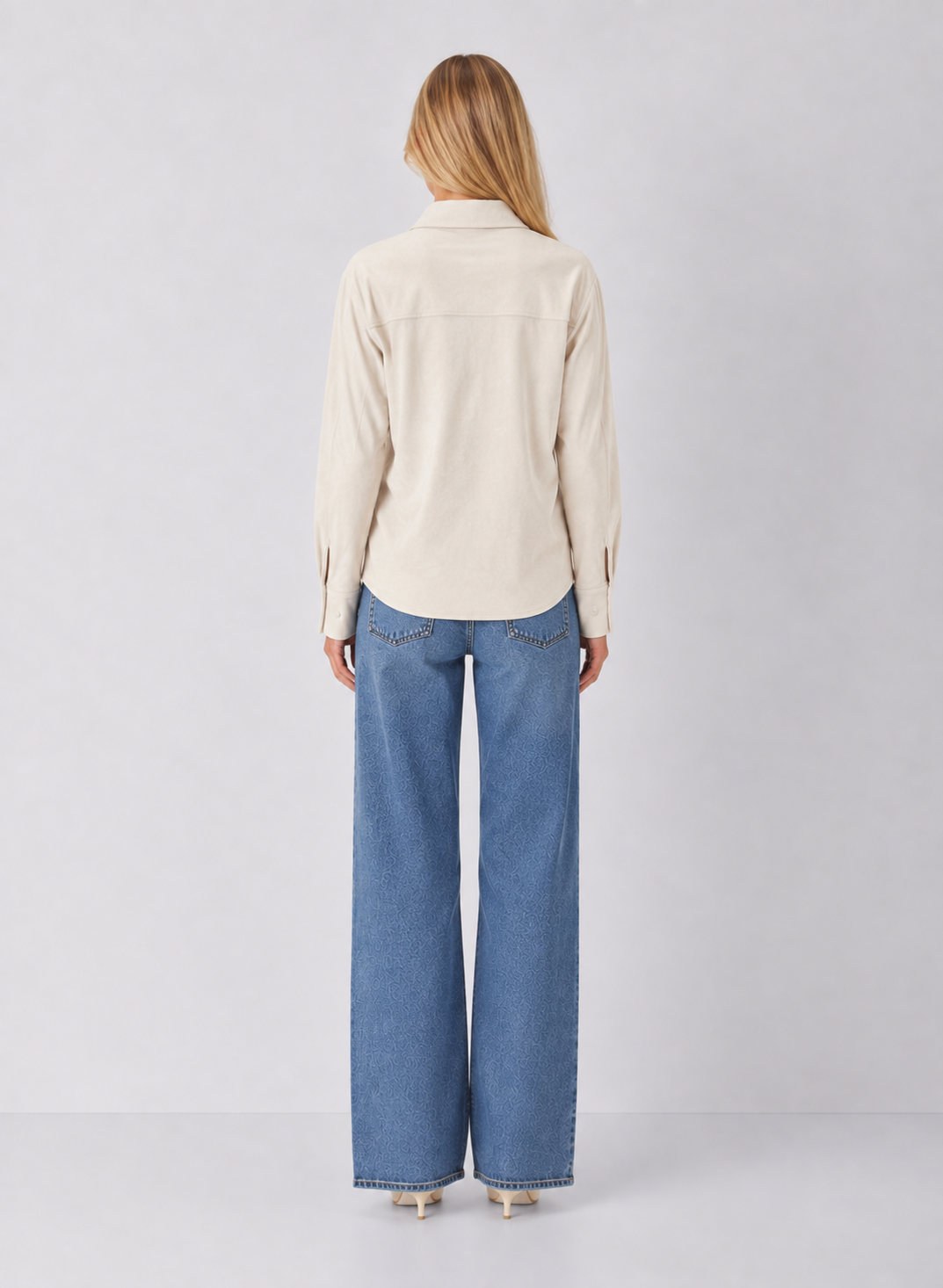Suede Button-up Shirt