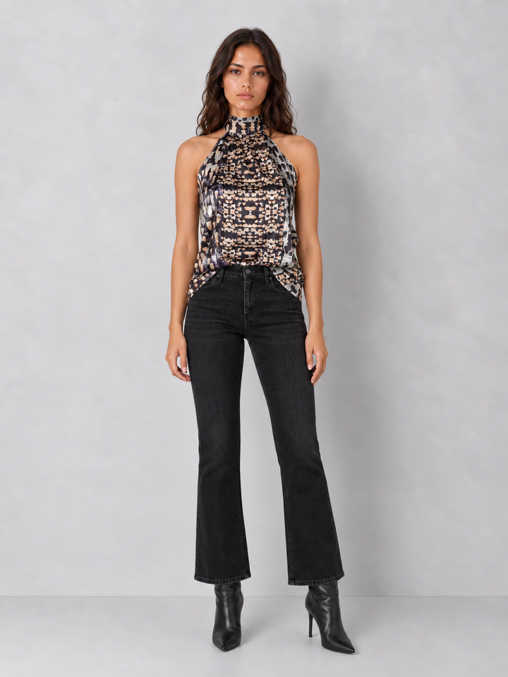 Elan Print Halter Top