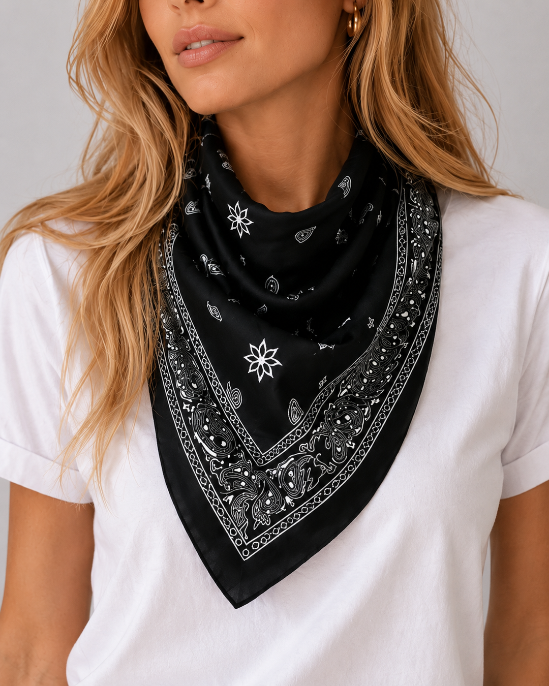 Paisley Square Silk Scarf