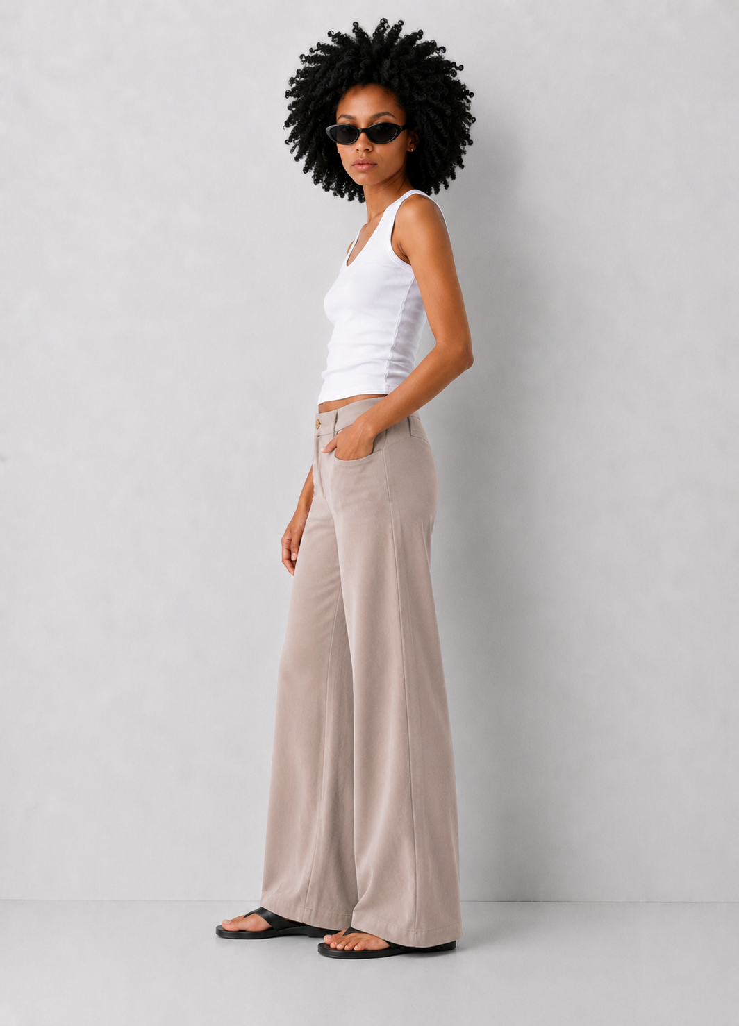 Another Love Bishop Stretch Wide Leg Trouser
