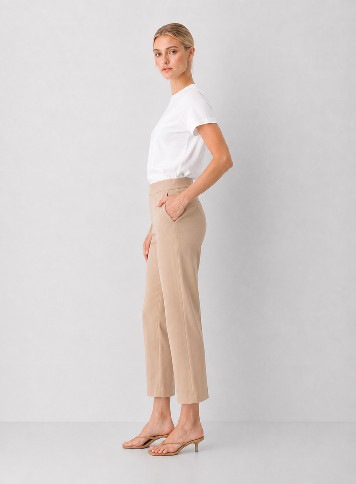 Cassie Pull On Straight Leg Pants