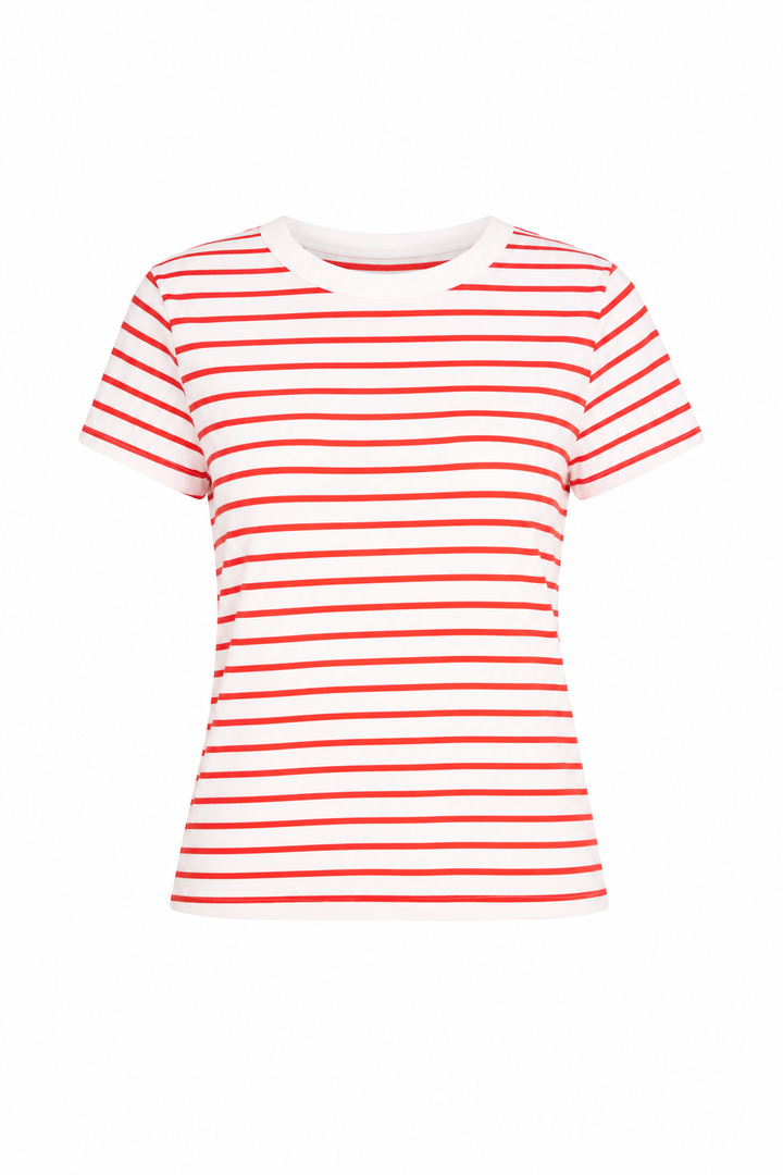 Z Supply Junie Striped Tee - Lychee