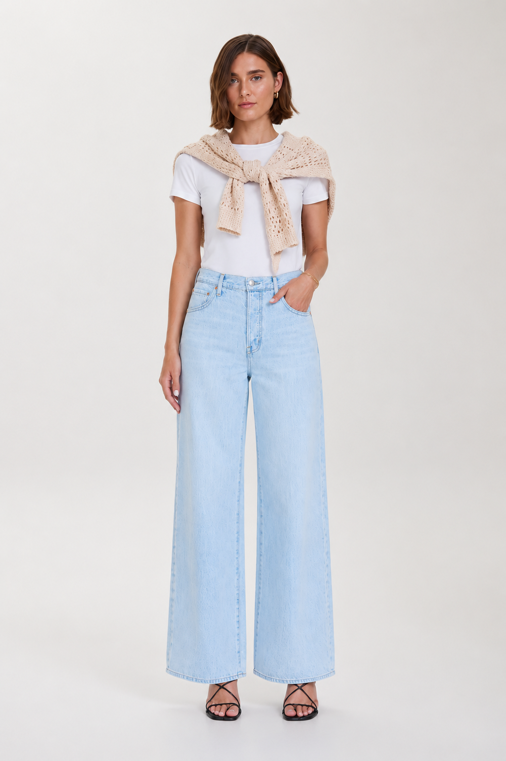 Pistola Tate Bowed Wide Leg - Postcards