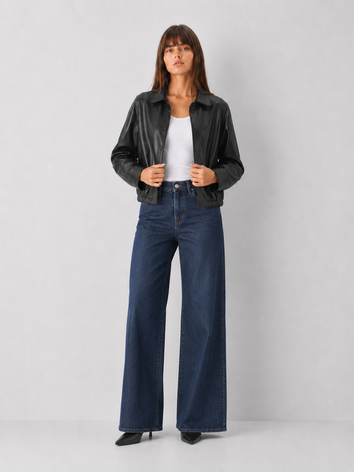Preorder Vegan Leather Bomber Jacket