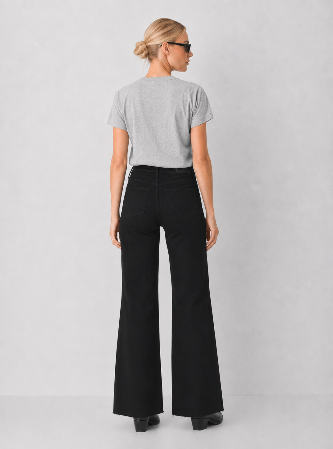 Dear John Fiona Wide Leg Jean - Black Arrow