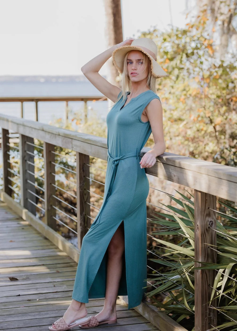 Charlotte Belted Maxi Dress Reign Boutique