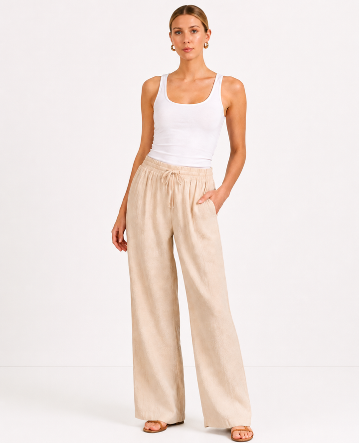 Elan Gauze Drawstring Pants