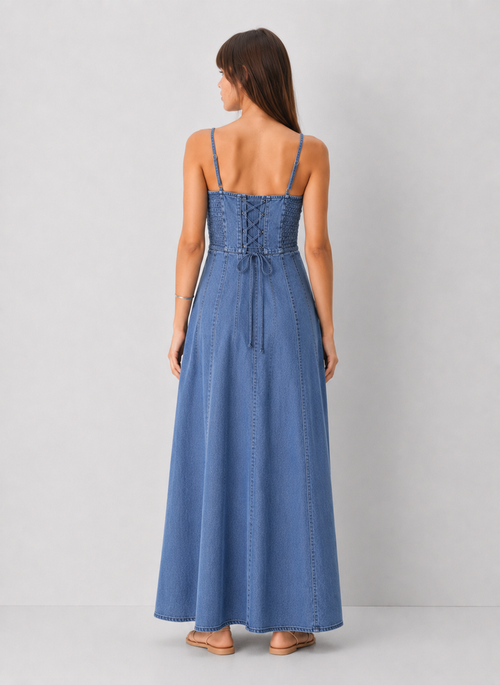 Z Supply Leonora Indigo Midi Dress