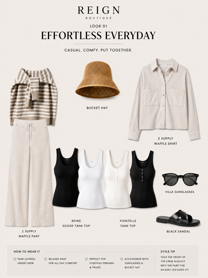 Click through the 15 style board outfit options