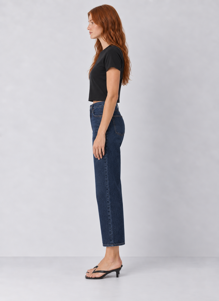 Pistola Issa Ankle Mid Rise Relaxed Ankle Straight Leg Jeans