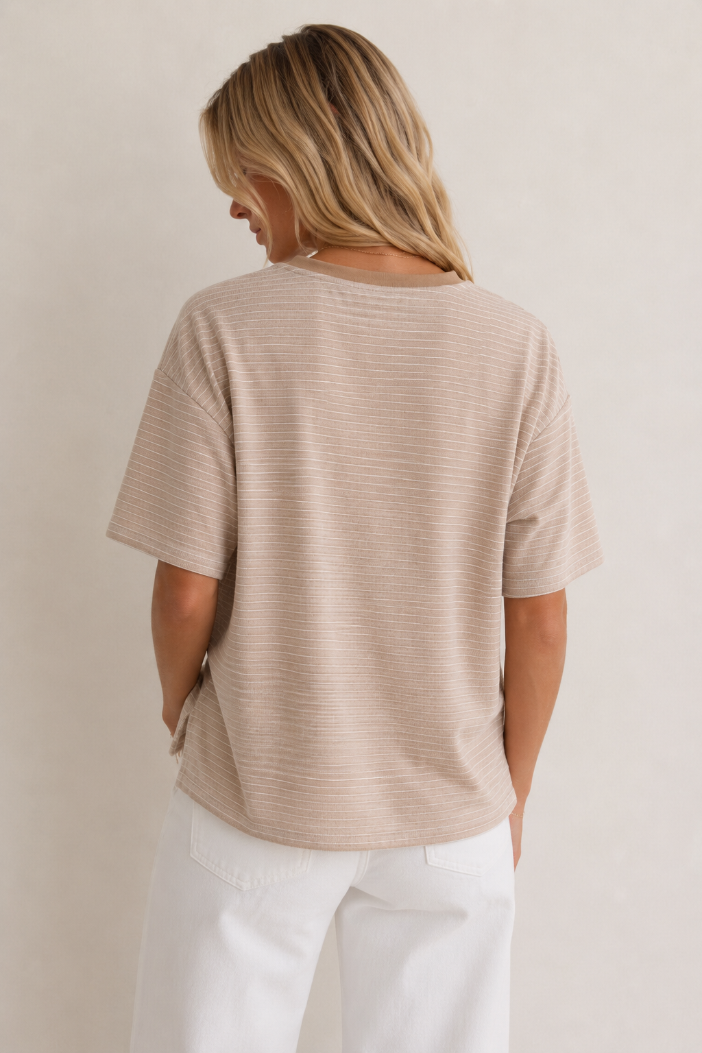 Striped V-Neck Top