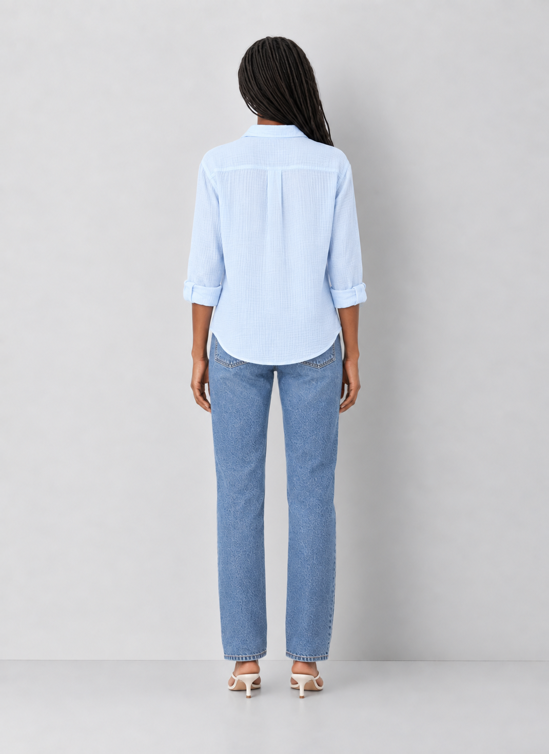 Dear John Gaia Gauze Button Down