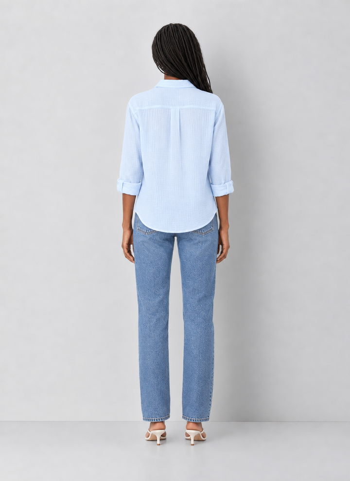 Dear John Gaia Gauze Button Down