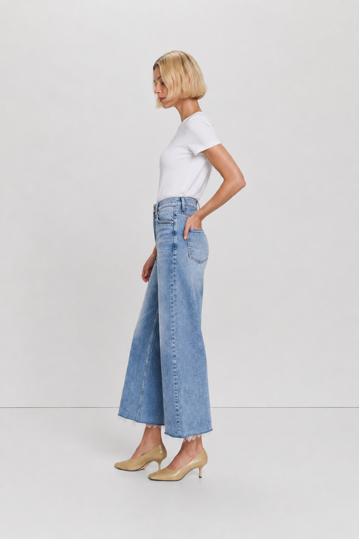 Pistola Lana High Rise Crop Ultra Wide Leg - Bistro