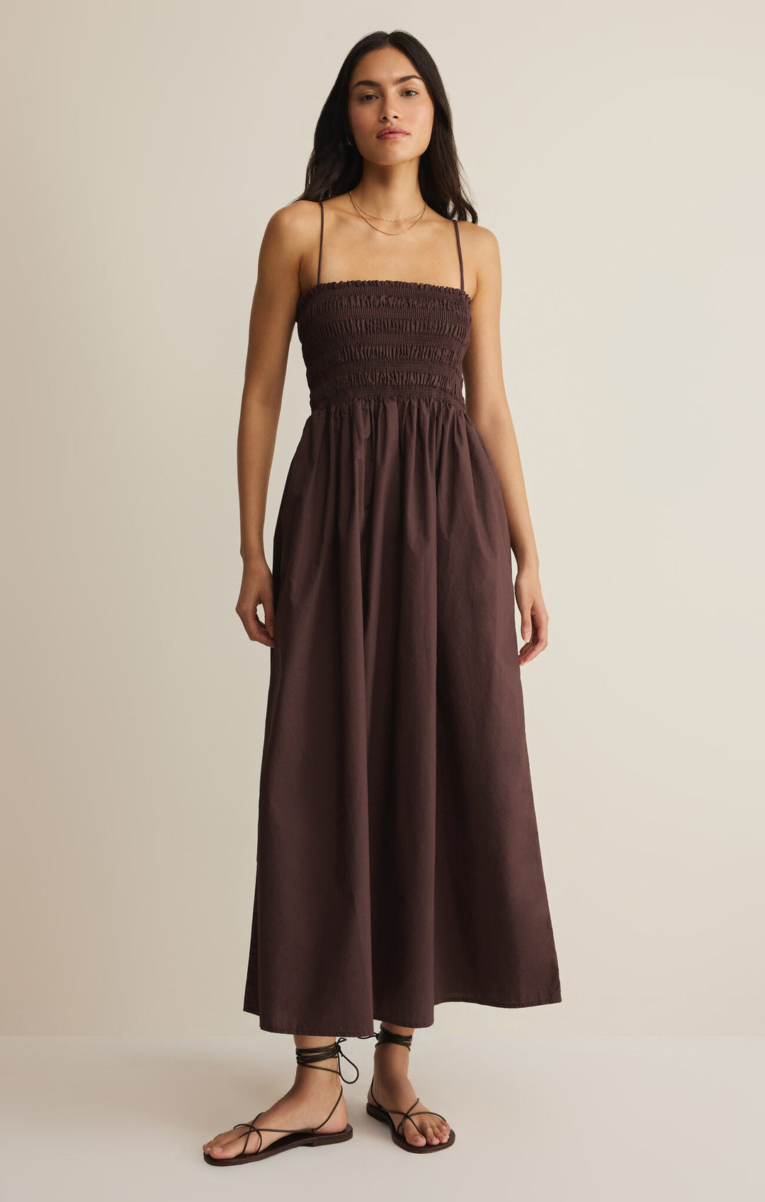 Z Supply Cornelia Poplin Maxi Dress