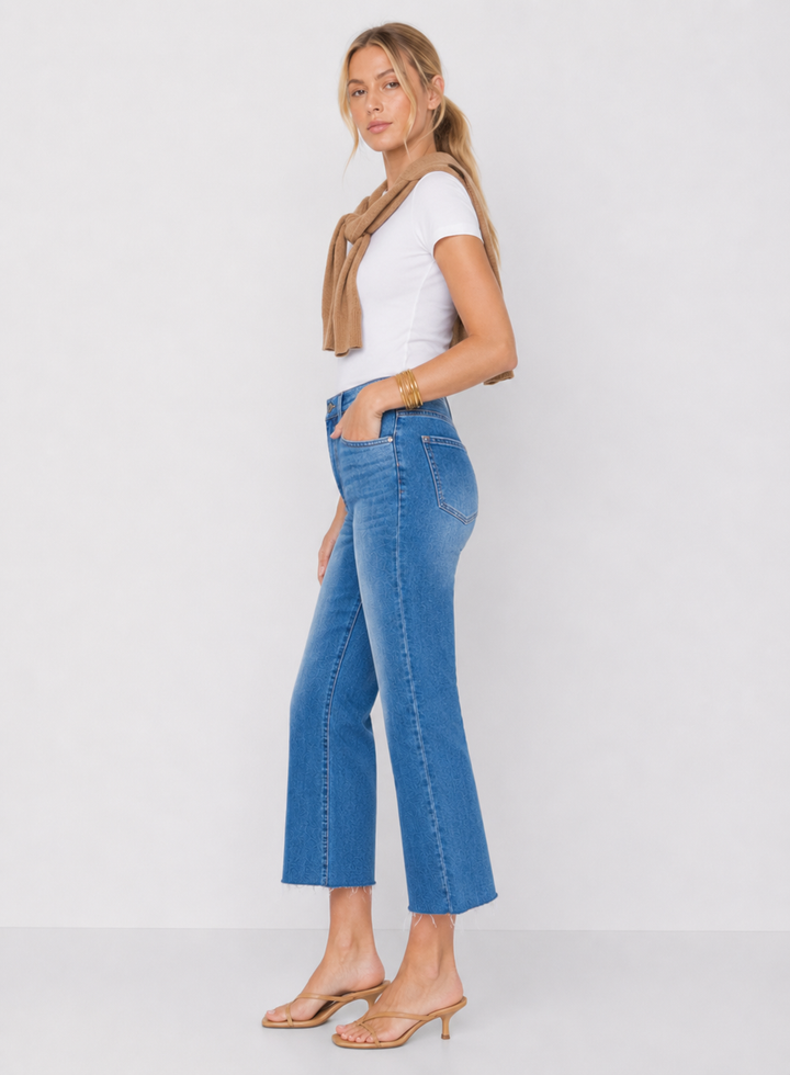 Pistola Lennon High Rise Crop Boot Jeans - AMI