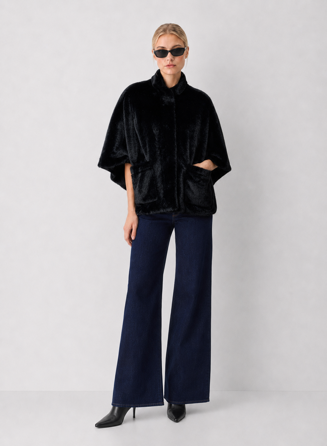 Faux Fur Cape