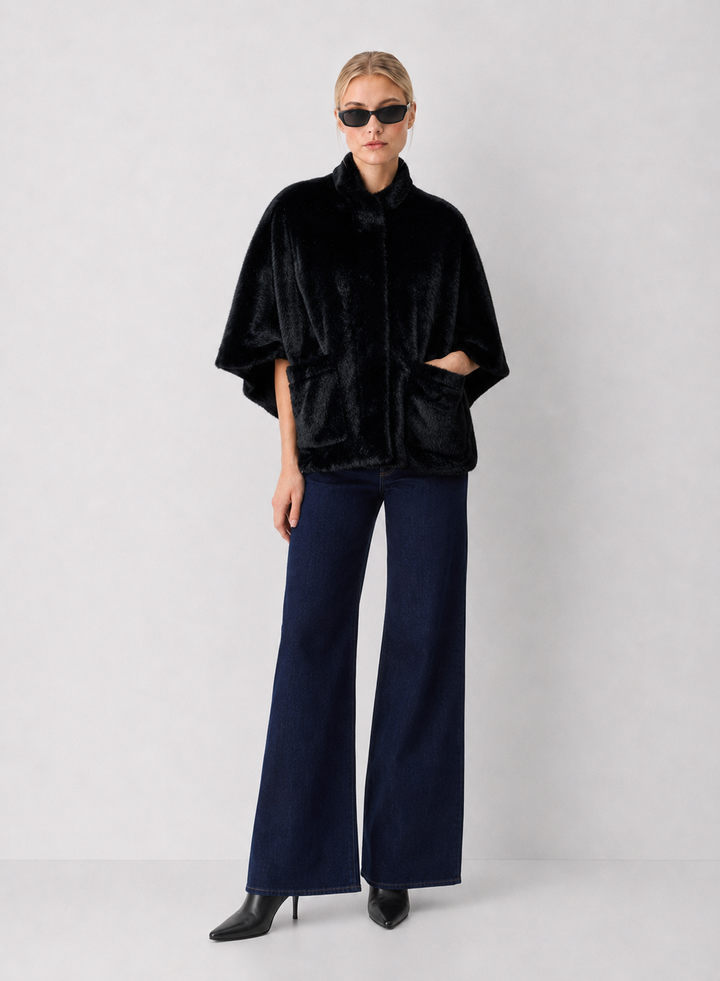 Faux Fur Cape