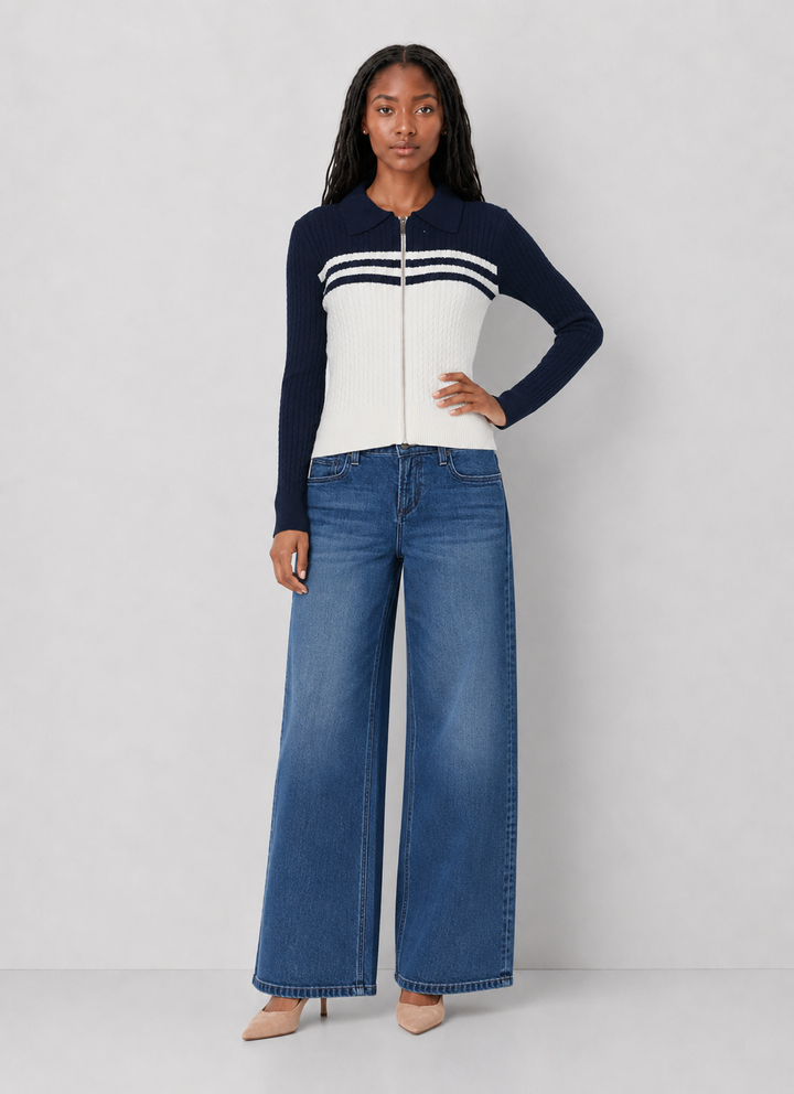 Dear John Nola Zip Up Sweater - Nola