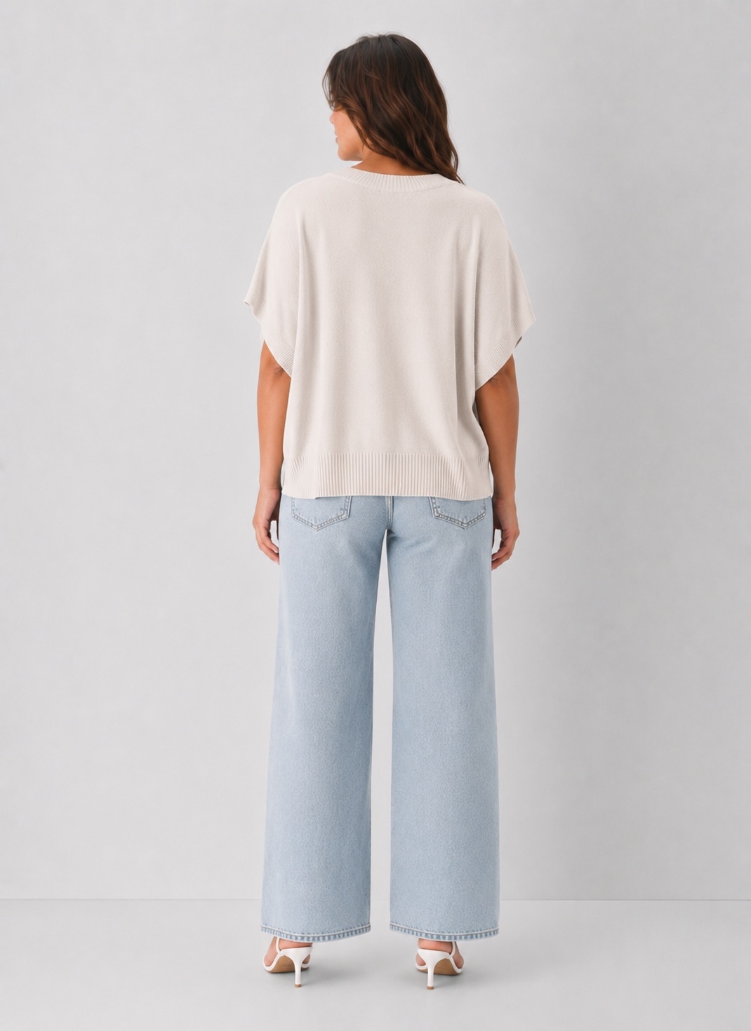 Dropped Shoulder Sweater Top