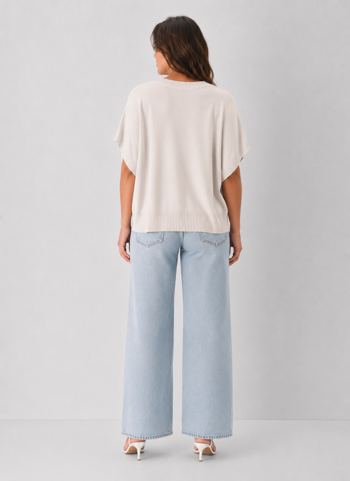 Dropped Shoulder Sweater Top