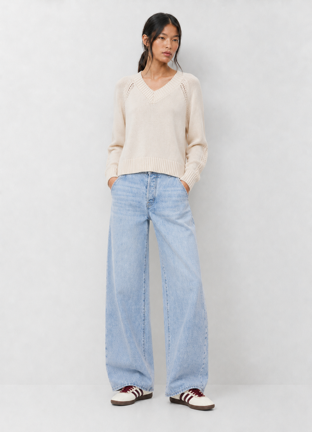 Z Supply Cotton Stratton V-Neck Sweater