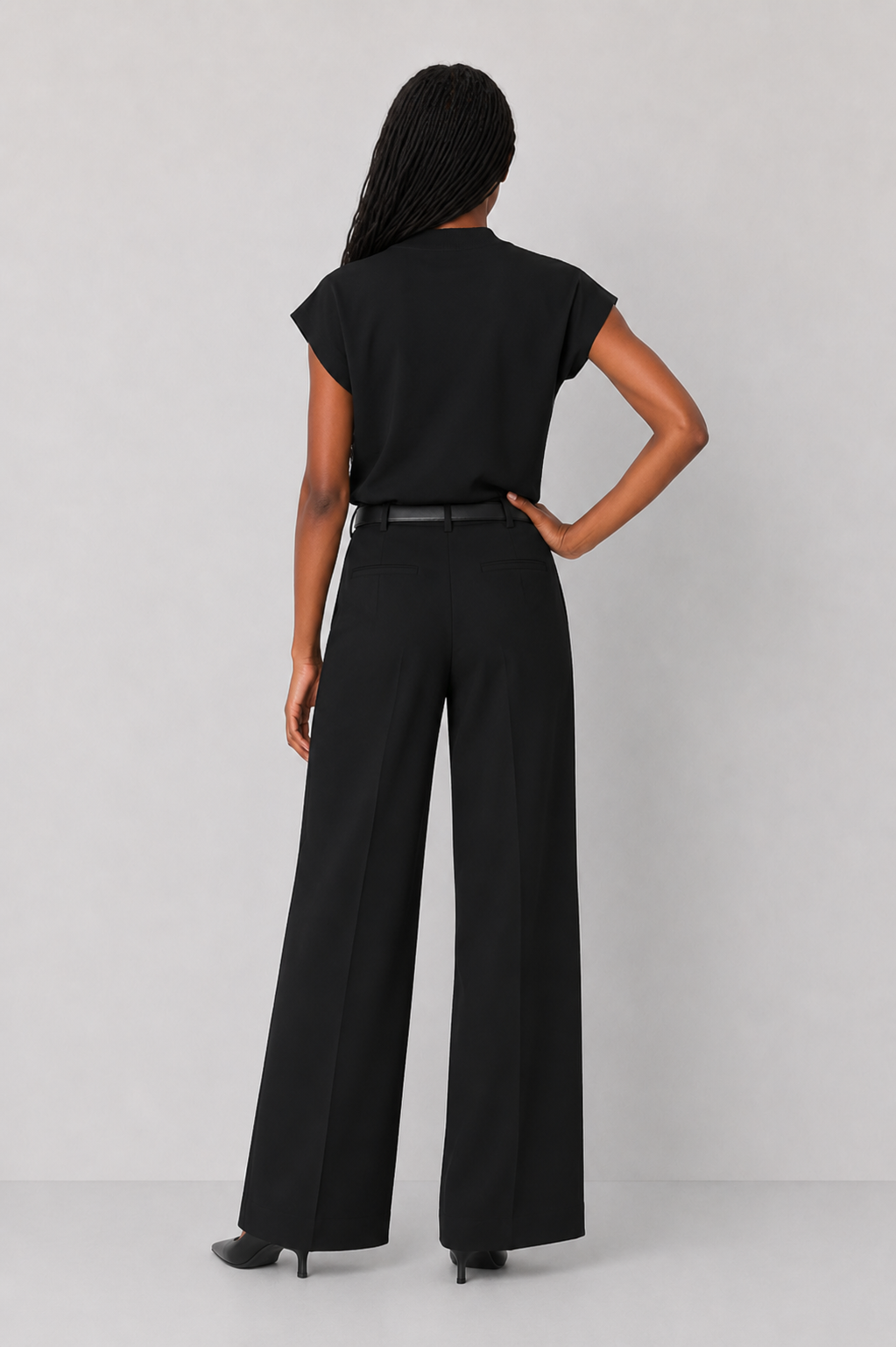 Sweater Vest with Shirring Detail