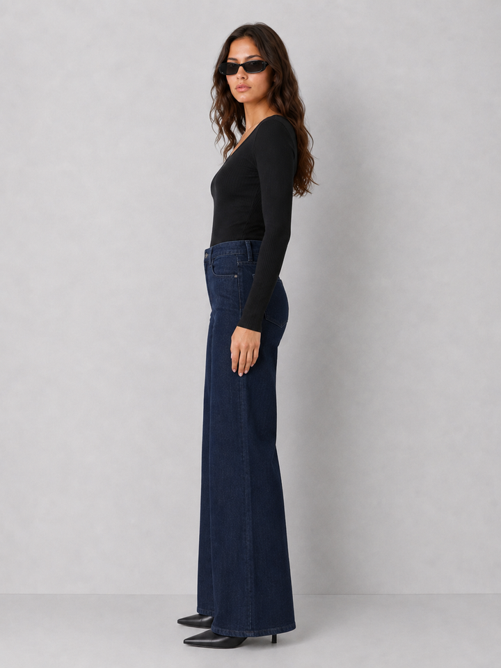 Dear John Fiona Wide Leg Jean - Zodiac