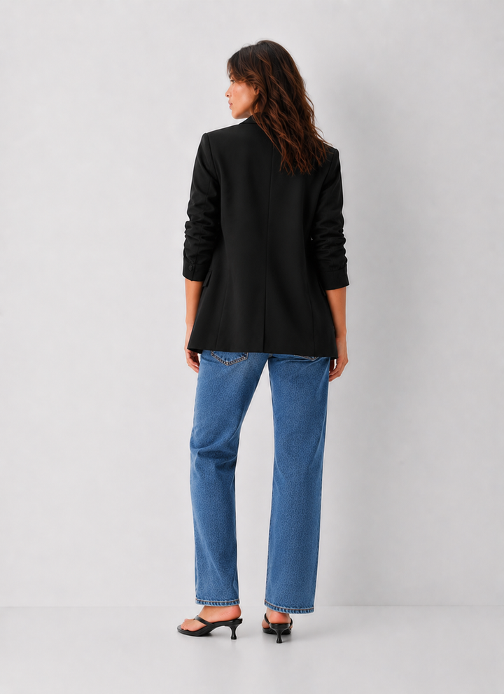 Amy Ruched Sleeve Blazer