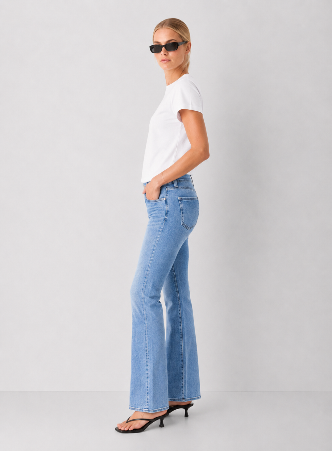 Pistola Kinsley Mid Rise Ultra Flare Jeans- Captivate