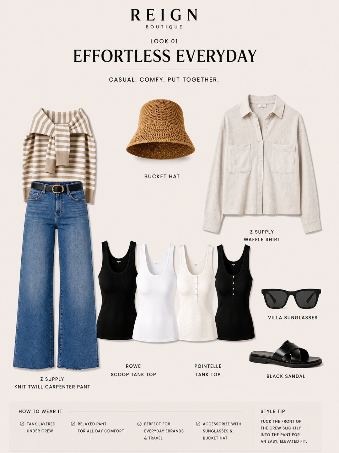 Click through the 15 style board outfit options