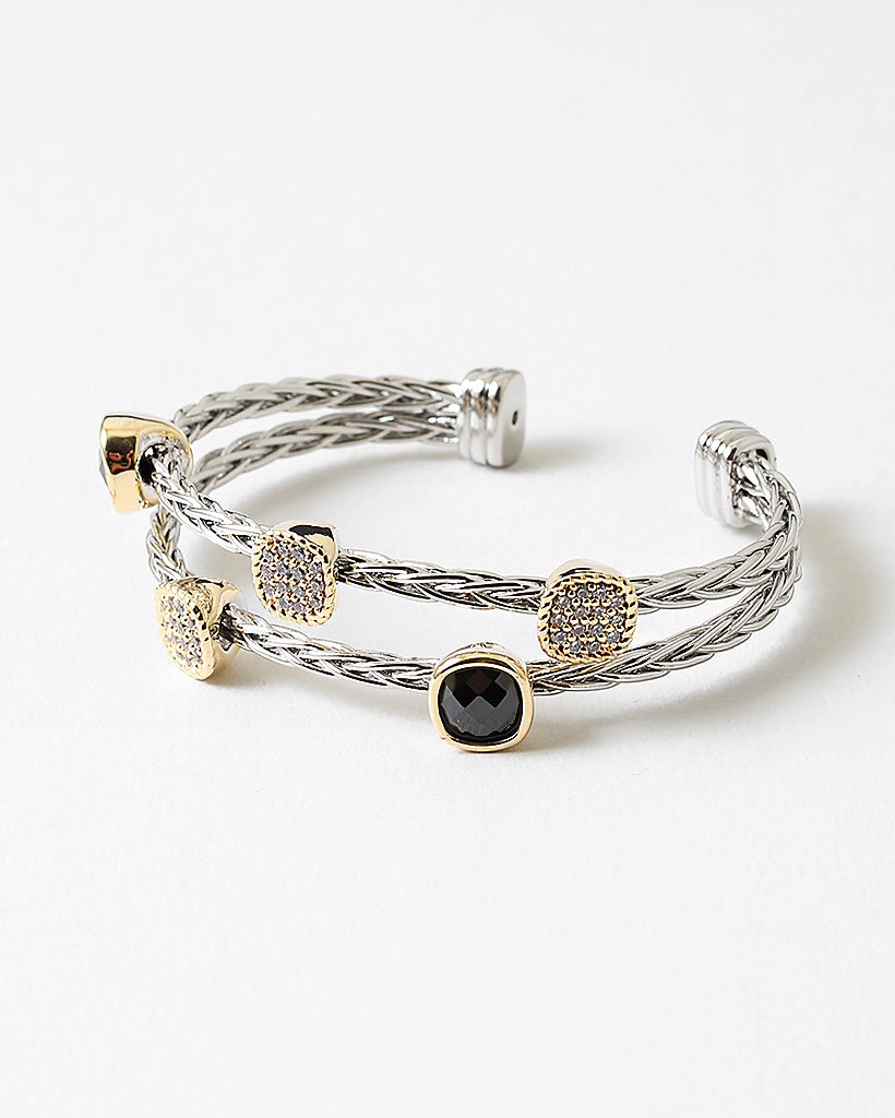 Two Tone Stone Cuff