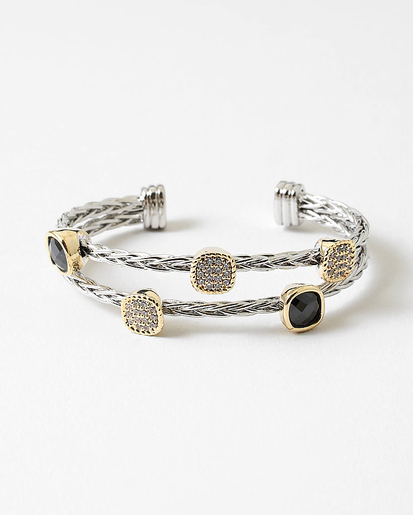 Two Tone Stone Cuff