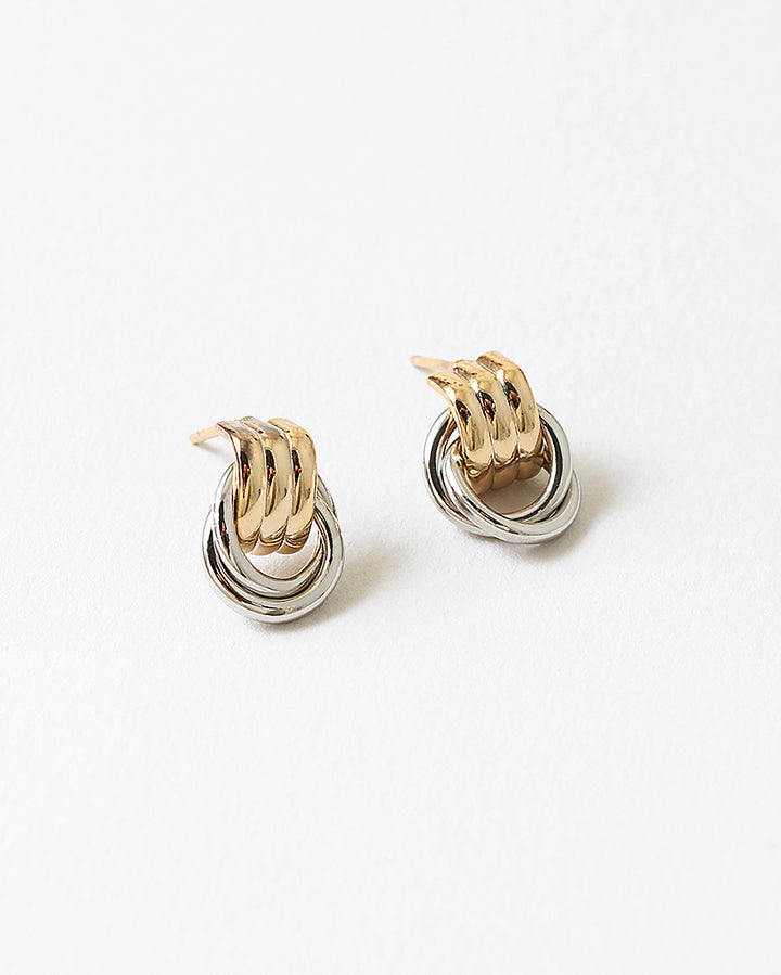 Gold Dipped Two Tone Studs