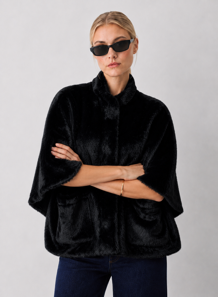 Faux Fur Cape