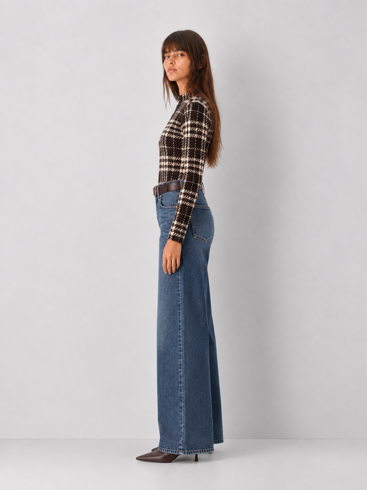 Burnout Velour Mock Neck