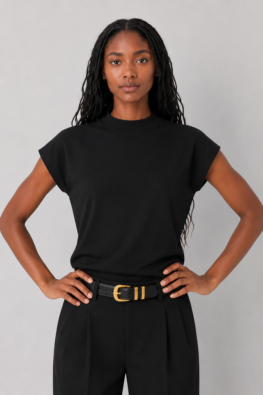 Sweater Vest with Shirring Detail