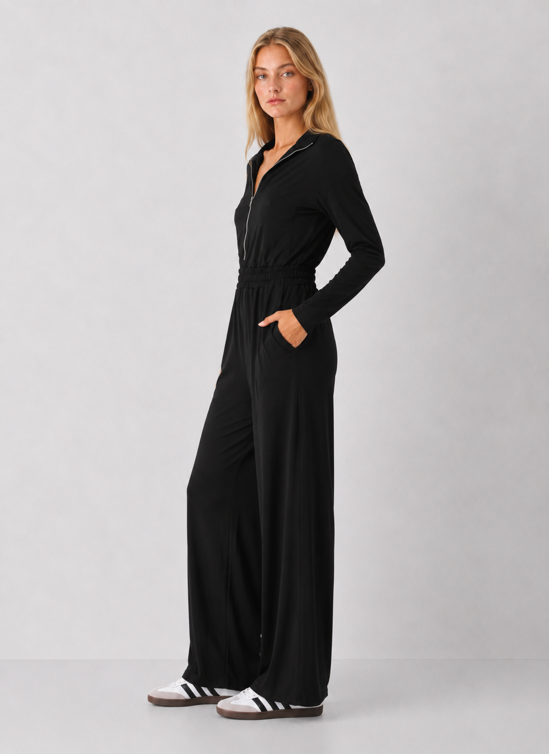 Claire Zipper Jumpsuit - FINAL SALE