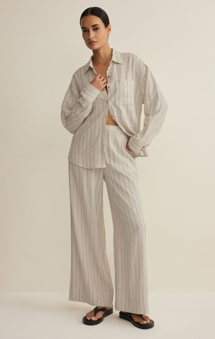 Preorder Z Supply Henri Striped Wide Leg Pants
