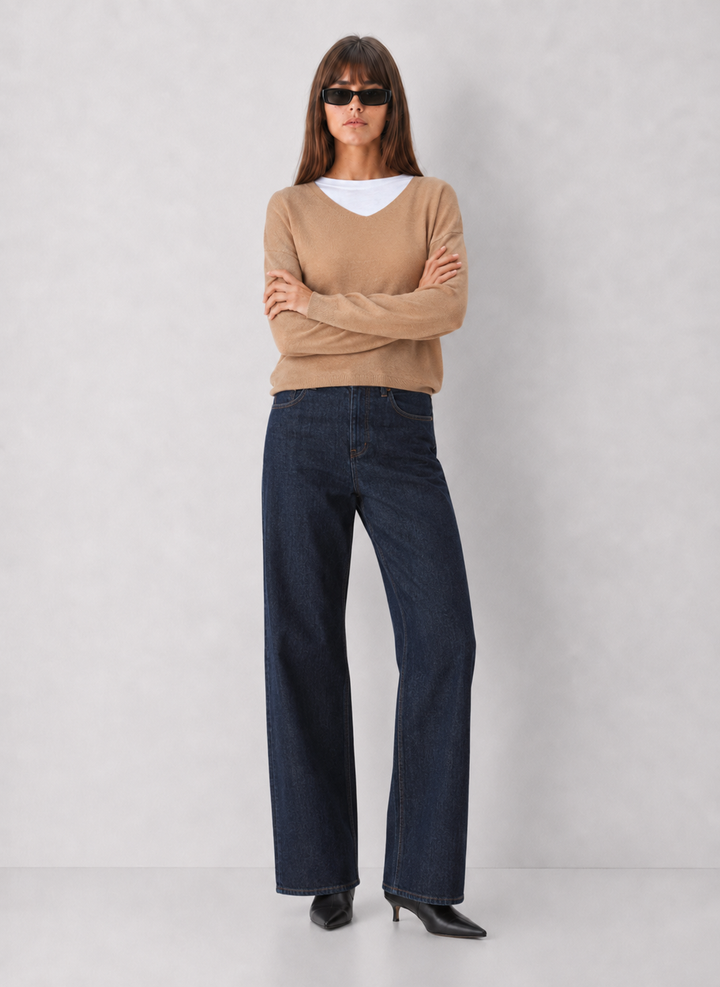 V-Neck One Size Light weight Knit Sweater