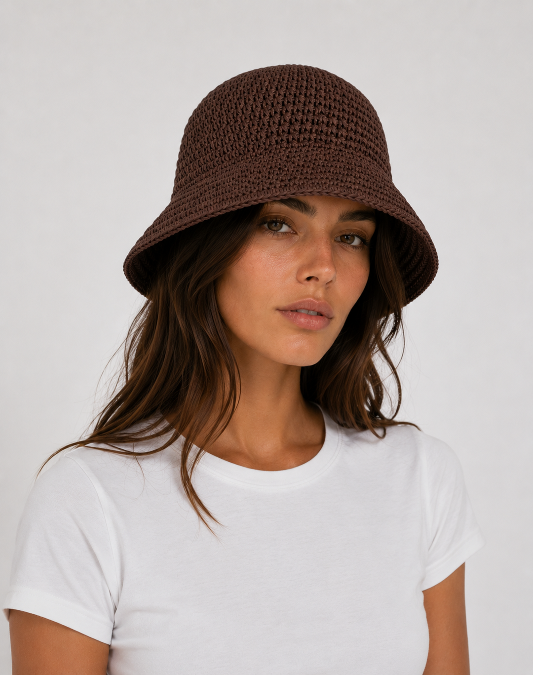 Crochet Raffia Bucket Hat