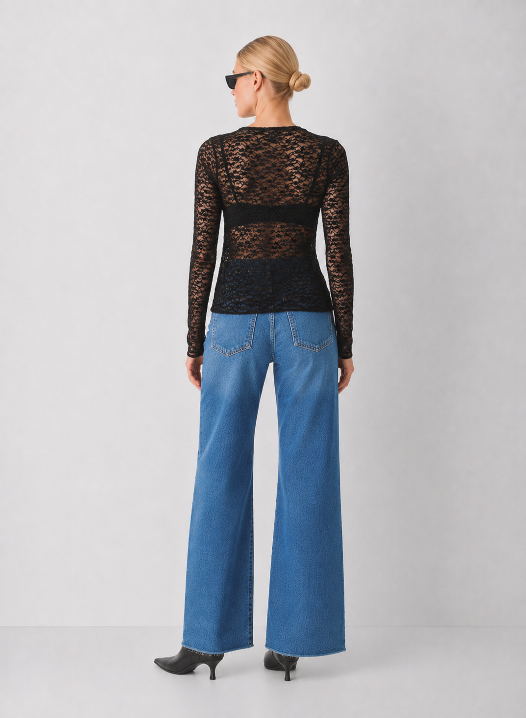 Mesh Long Sleeve Cardigan