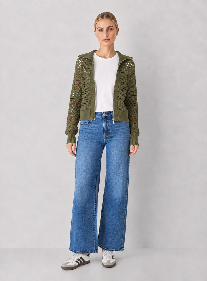 Elan Stevie Open Knit Cardigan