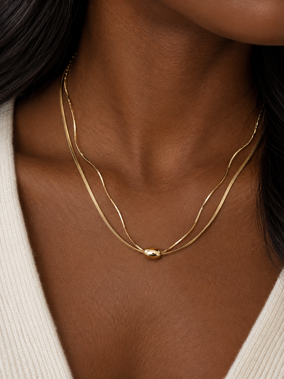 Renata Double Strand Necklace